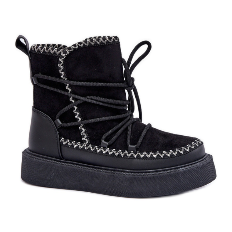 Bottes de neige isolées pour femmes MD1094-1 noir le noir Bottes de neige isolées pour femmes MD1094-1 noir le noir