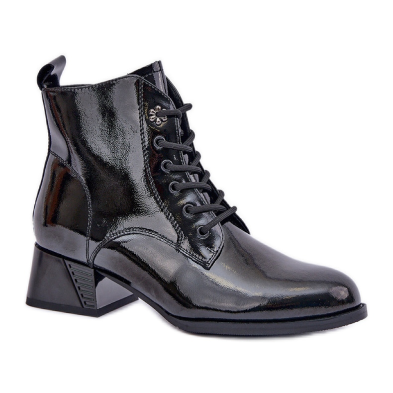 Bottines vernies pour femmes Da JC42-53 noir le noir Bottines vernies pour femmes Da JC42-53 noir le noir