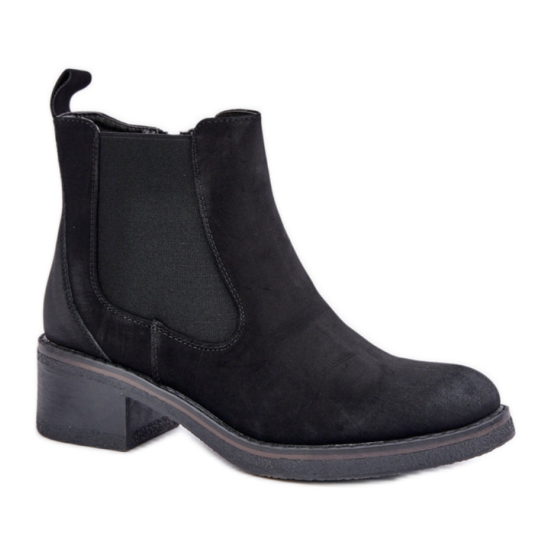 Bottines Chelsea femme isolées M712 noir le noir