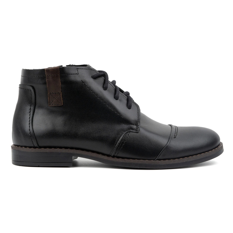 Olivier Bottes noires élégantes d'hiver en cuir masculin 282lu le noir