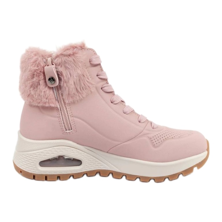 Skechers Uno Rugged 167274/BLSH chaussures avec fourrure, rose