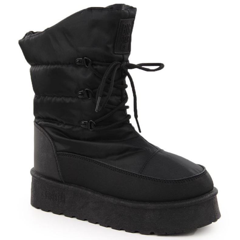 Bottes de neige pour femmes sur la plateforme Big Star OO274884 noir le noir