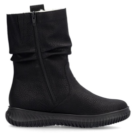 Rieker 74283-00 bottines isolées avec fermeture éclair, noir