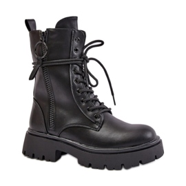 Bottes de travail isolées pour femmes 24BT35-7870 noir