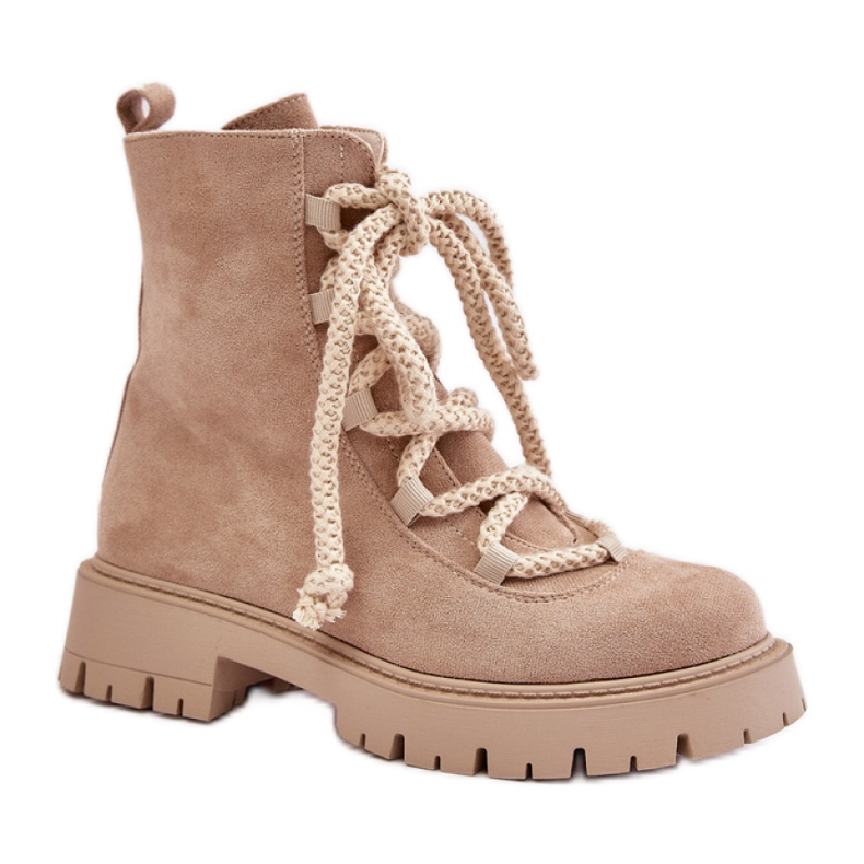 Bottes trappeuses isolées pour femmes NS539P, beige