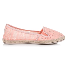 Balada Espadrilles en dentelle à enfiler orange