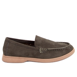 Mocassins souples pour femmes en vert Mocassins souples pour femmes en vert