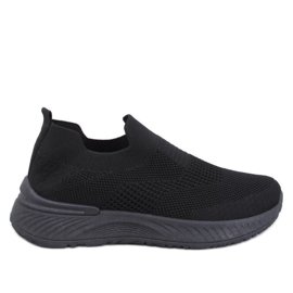 Chaussures chaussettes de sport pour femmes, noires