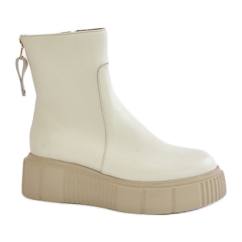 Zazoo Bottines à plateforme pour femme 60369 beige