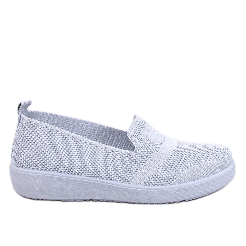 Baskets chaussettes femme, gris