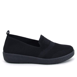 Baskets chaussettes pour femmes, noires le noir