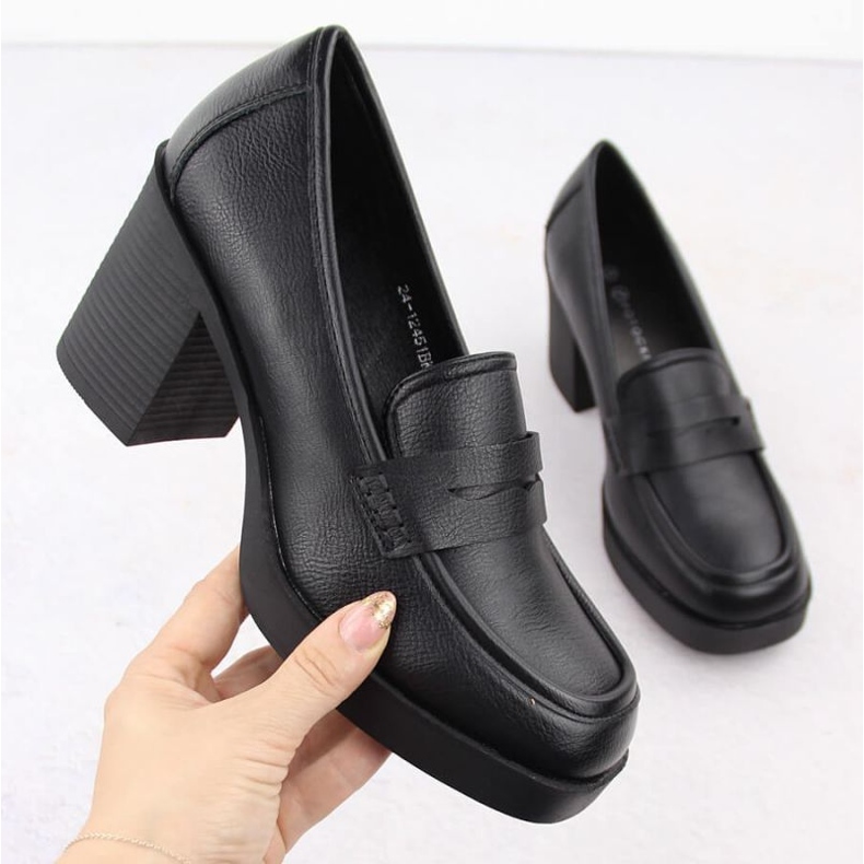 Potocki W 12451 WOL265A chaussures à talons hauts le noir