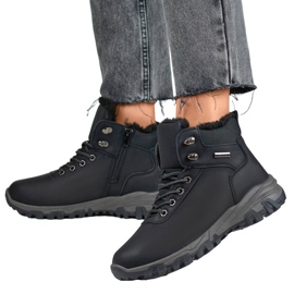 Bottes hautes isolées avec fermeture éclair, noires 3906-1B