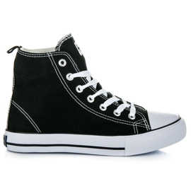American Club Baskets femme au dessus de la cheville le noir American Club Baskets femme au dessus de la cheville le noir