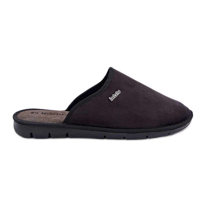 Chaussures d'intérieur pour hommes Inblu pantoufles 9100002H noir le noir