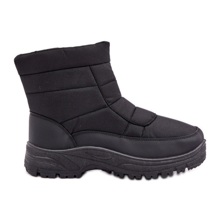 Bottes de neige pour hommes avec fermeture éclair, doublées de fourrure, noires le noir Bottes de neige pour hommes avec fermeture éclair, doublées de fourrure, noires le noir