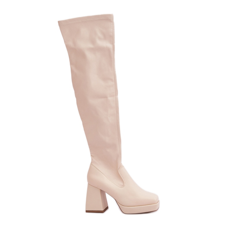 Cuissardes ajustées, beige clair