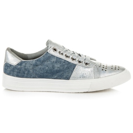 Espadrilles à lacets Kylie gris bleu Espadrilles à lacets Kylie gris bleu