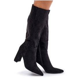 Givana Cuissardes à talons hauts, noir le noir