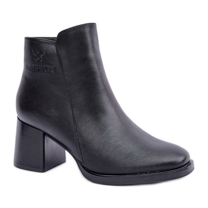 Bottines noires à talons hauts pour femmes élégantes le noir