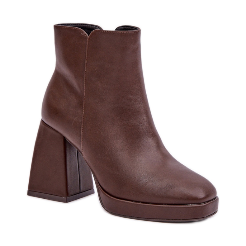 Bottines femme marron brun