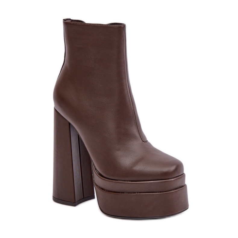 Step in style Bottes Modèle Selahra JA-26 Chocolat - Entrez avec style brun