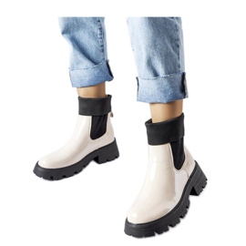 Bottes workwear beiges à enfiler par Breolungi - Solea Bottes workwear beiges à enfiler par Breolungi - Solea