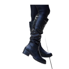 Bottines Angelico froissées noires - Solea le noir