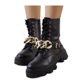 Bottines noires avec chaîne Laboy - Solea