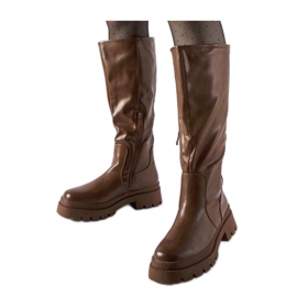 Bottines classiques plates marron par Christien - Solea brun Bottines classiques plates marron par Christien - Solea brun