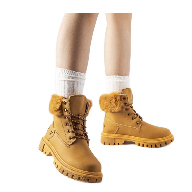 Bottes marron avec fourrure décorative de Albert - Solea brun Bottes marron avec fourrure décorative de Albert - Solea brun