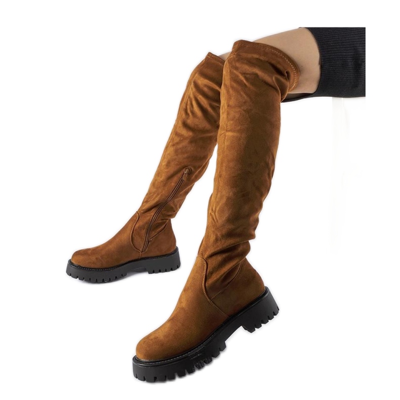 Boots longues marron à semelle massive Kossuth - Solea brun
