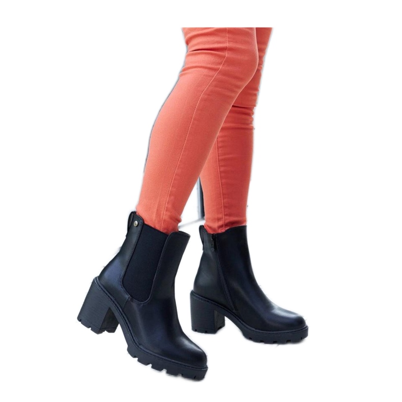 Bottines classiques isolées noires par Caio - Solea le noir