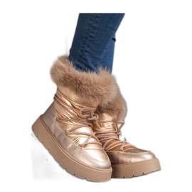 Bottes de neige isolées beiges avec fourrure Arilla - Solea Bottes de neige isolées beiges avec fourrure Arilla - Solea