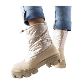 Boots de neige beiges à revers Cendrillon - Solea