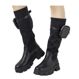 Bottines noires avec sac Joly - Solea le noir