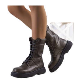 Boots femme vertes par Costel - Solea Boots femme vertes par Costel - Solea