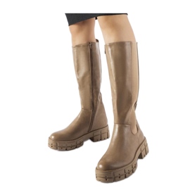 Bottines plates isolées marron de Ceredano - Solea brun
