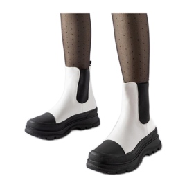 Bottines blanches à semelle sport par Ermanno - Solea