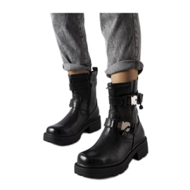 Boots massives noires par Enrico - Solea le noir Boots massives noires par Enrico - Solea le noir