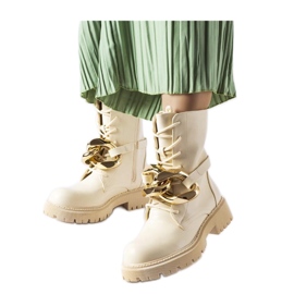 Chaussures de randonnée beiges avec chaîne Galar - Solea