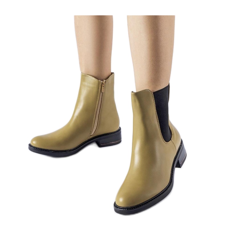 Bottes Bagnoro classiques isolées olive - Solea vert