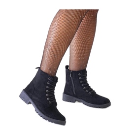 Bottes de travail en éco-daim noir le noir