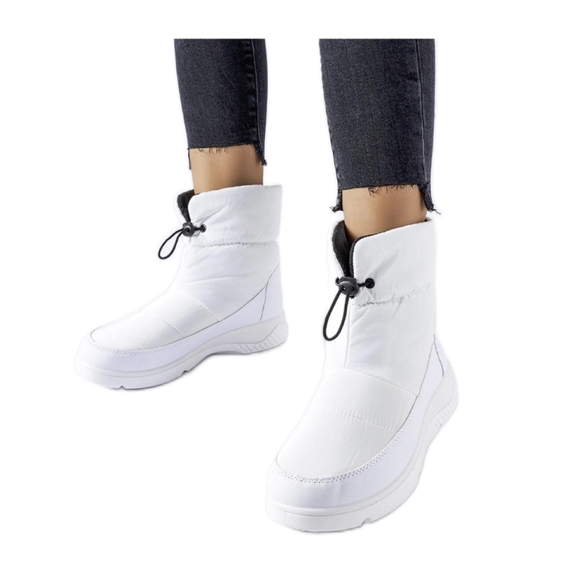 Bottes de neige isolées blanches pour femmes Bottes de neige isolées blanches pour femmes