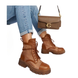 Bottes transparentes marron brun