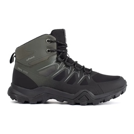 Vico Chaussures de trekking montantes noires et vertes pour hommes