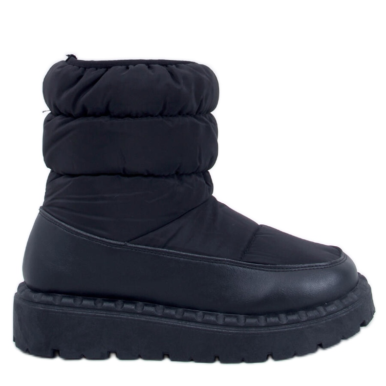 Bottes de neige en nylon noir le noir