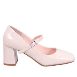 Escarpins à talons hauts style Mary Jane Beige Escarpins à talons hauts style Mary Jane Beige