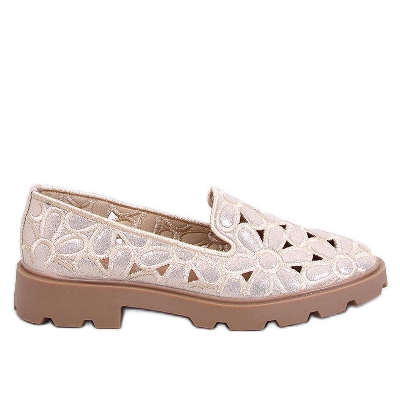 Seastar Mocassins ajourés dorés beige