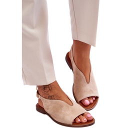 Lewski 3220/X Sandales en daim beige Lewski 3220/X Sandales en daim beige